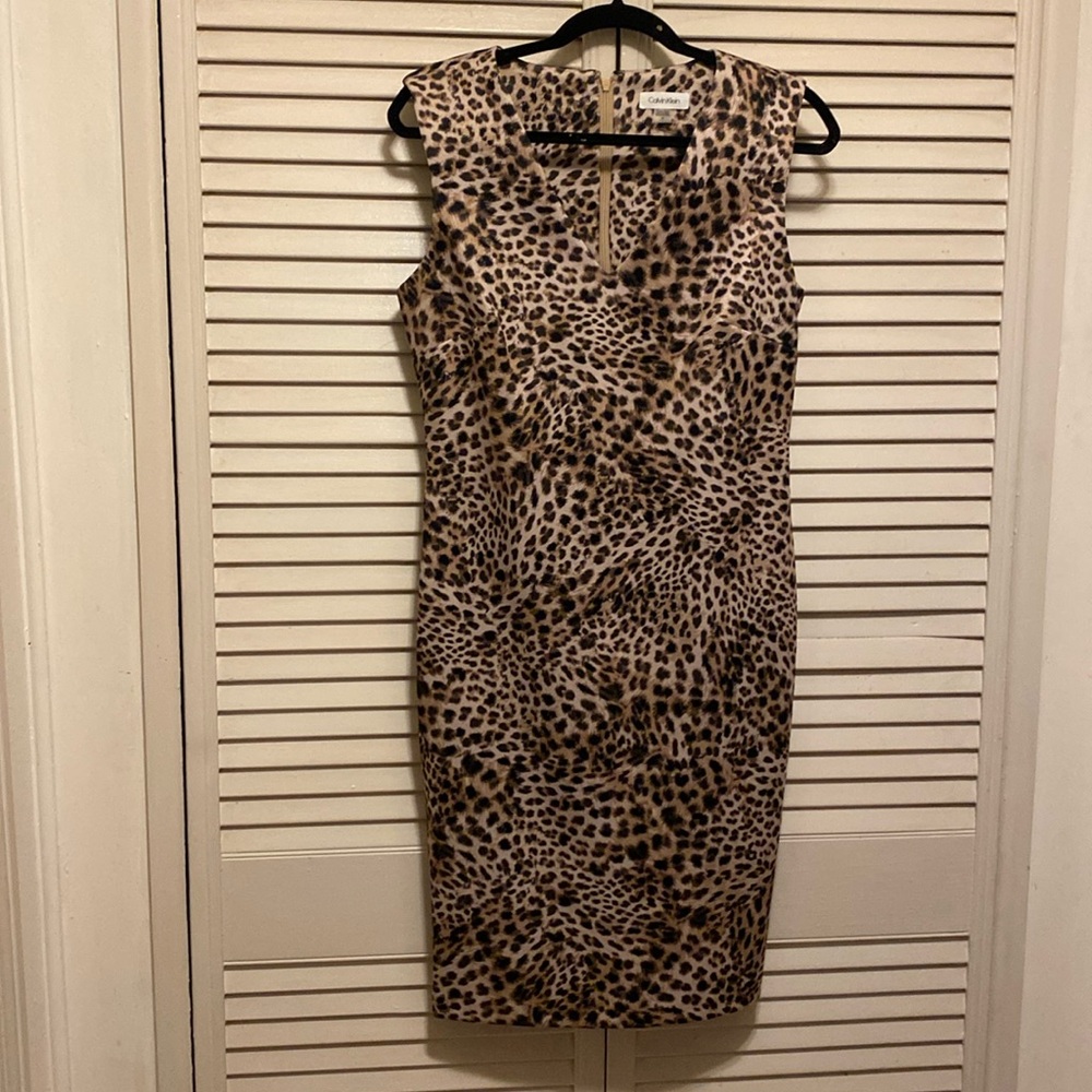 Animal print casual dress.